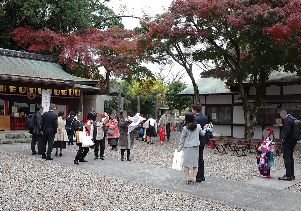 令和7年の七五三詣の様子