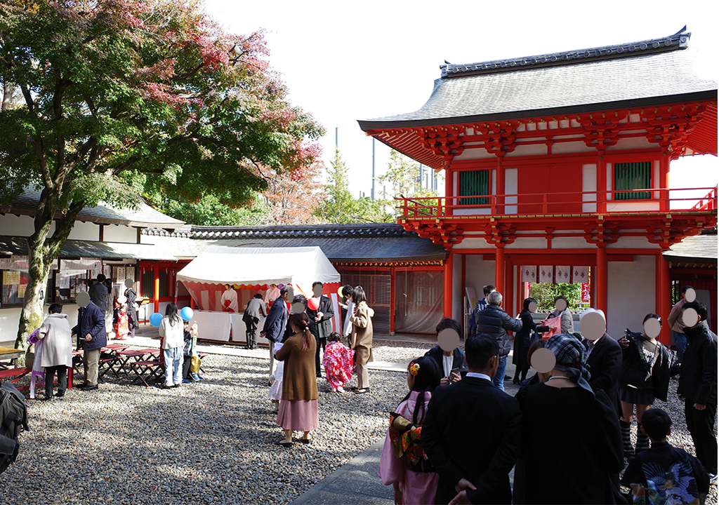 令和7年の七五三詣の様子