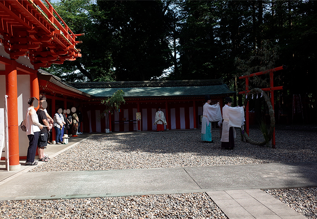 令和7年の夏越大祓の様子