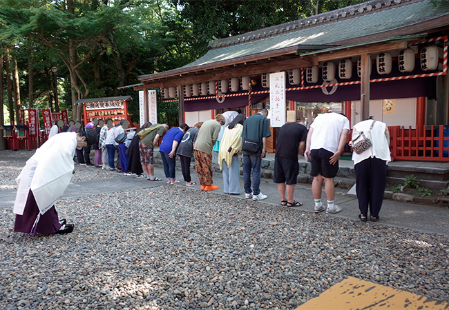 令和7年の夏越大祓の様子